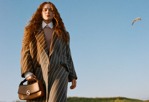 Sadie Sink wears Stella McCartney in the brand's winter womenswear collection