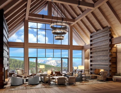 The Living Room at Montage Big Sky