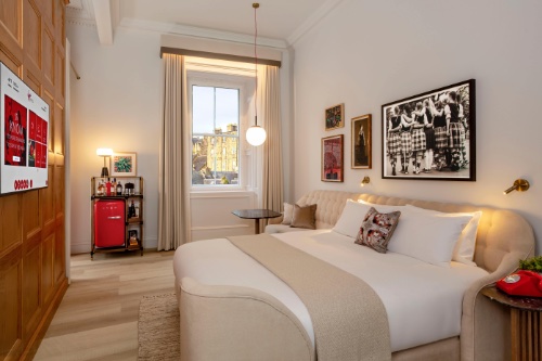 A guest room at Virgin Hotels Edinburgh