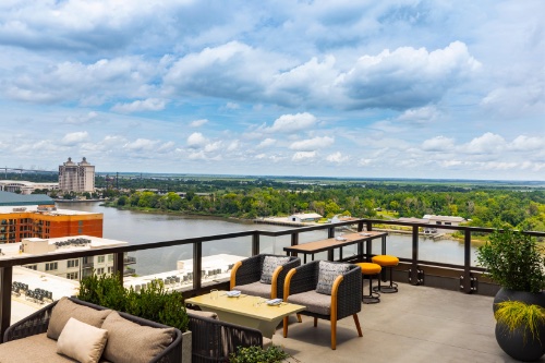 A view of the Savannah River from Bar Julian at Thompson Savannah