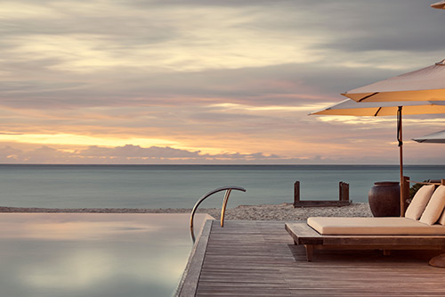 The adult pool at COMO Parrot Cay