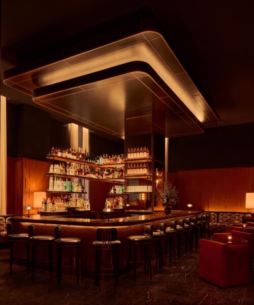 Chef Daniel Boulud Opens His First Steakhouse The bar at La Tête d’Or