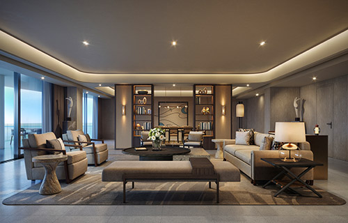 A suite living room