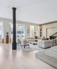 Explore the elegance of 45 Walker Street, a stunning full-floor apartment featuring high ceilings and abundant natural light