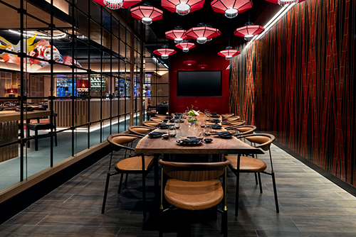The private dining room at Kusa Nori