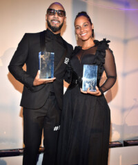 Alicia Keys and Swizz Beatz at the Brooklyn Museum