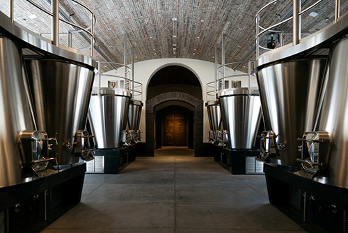 Wine tanks at Rudd