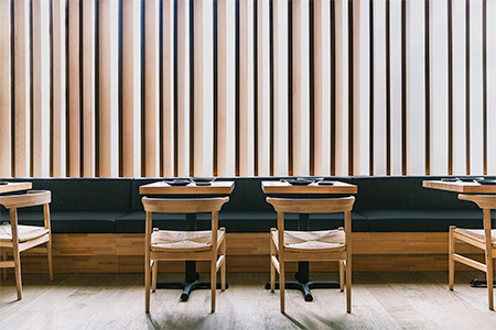 Inside the restaurant