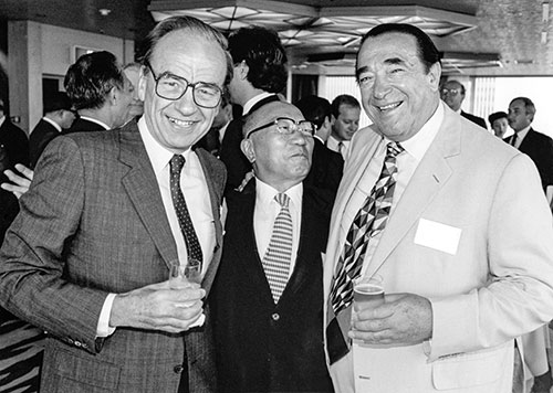 Robert Maxwell, Yosaji Kobayashi and Rupert Murdoch