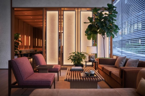 The lobby at Pendry Manhattan West