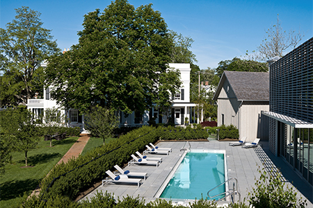 The pool at Topping Rose House